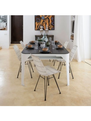 Cornilleau Hyphen biljard miza – bela z dark grey podlogo